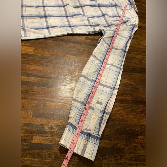 Abercrombie & Fitch Muscle Button Shirt Mens XXL Plaid Cotton Long Sleeve Pocket - Picture 7 of 8